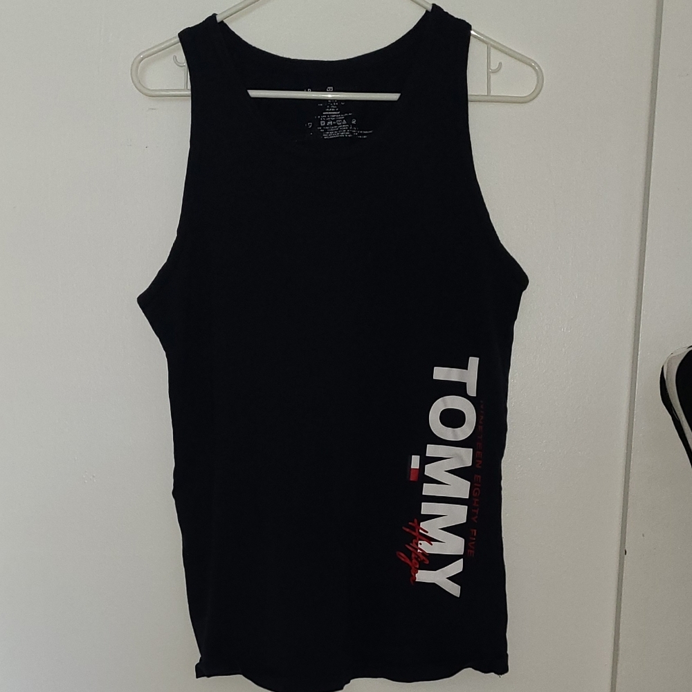 Tommy Hilfiger Men's Tank Top Navy sz M Medium GUC